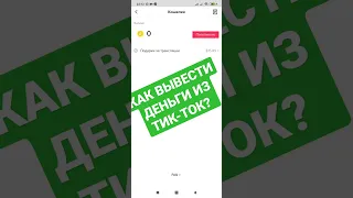 КАК ВЫВЕСТИ ДЕНЬГИ ИЗ ТИК-ТОК?