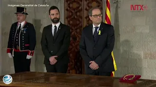 Torra evita jurar lealtad al rey de España al asumir gobierno catalán