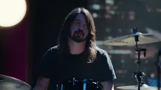 Dave Grohl and Animal Drum Battle but John "Bonzo" Bonham is also there