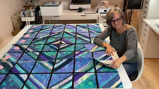 HOW TO SEW TWO SIDED QUILT. Machine quilt as you go