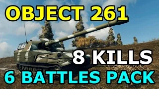 World of Tanks - Object 261 - 8 kills - 6 battles pack