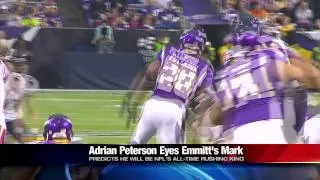 ADRIAN PETERSON SAYS HE'LL BEAT EMMITT SMITH'S RECORD