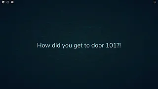 Roblox Doors: Reaching Door 101?!