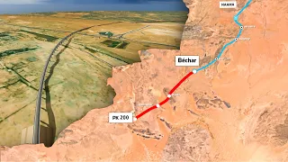 خط السكة الحديدية الجديد الذي سيربط بشار بالعبادلة وحماڤير وصولا الى حدود ولاية بني عباس