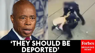 JUST IN: Eric Adams Calls For Deportation Of Migrants Who Break The Law After NYPD Officers Attacked