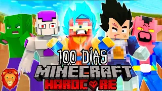 SOBREVIVÍ 100 días en DRAGON BALL Z en Minecraft HARDCORE y esto es lo que sucedió...