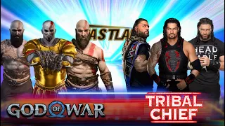 Can God Of War Kratos Defeat Tribal Chief Roman Reigns WWE 2K22