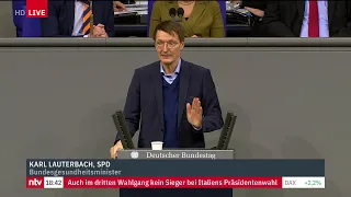 Corona LIVE: Lauterbach äußert sich bei der Diskussion zur Impfpflicht im Bundestag