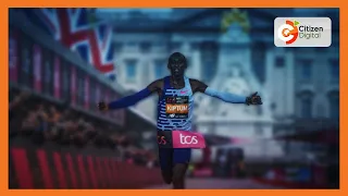 Kelvin Kiptum wins London marathon on debut