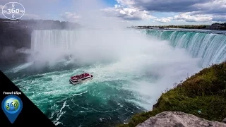 Thundering Magnificence of Niagara Falls | 360 VR Virtual Travel | Travel Clips 360