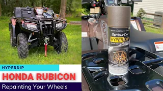 Repainting your Honda Rubicon wheels using Dip Your Car’s Hyperdip