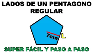 COMO HALLAR O CALCULAR LOS LADOS DE UN PENTAGONO REGULAR CON EL APOTEMA