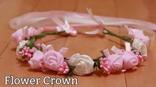 Diy Flower Crown | How to make | Wedding Hairpiece | Bridal Crown #diy #howto #bridalcrown #headband