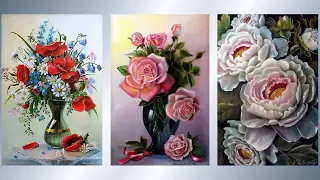 Цветы в акварелях Валентины Валевской