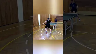 Amateurs 100% effort versus Pros 1% 😅🏓 #shorts #tabletennis