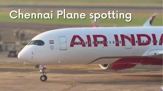 Relaxing Evening Plane Spotting | Chennai airport | Takeoff & Landing