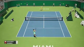 Agnieszka Radwańska vs Victoria Azarenka - Miami Open - AO Tennis PS4 Gameplay