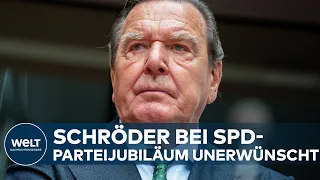 MAXIMALE DISTANZ ZUM ALTKANZLER: Gerhard Schröder wird nicht zum SPD-Parteijubiläum eingeladen
