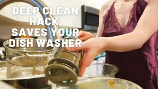 this deep clean hack will save your dish washer | HOMEMAKER LIFE |