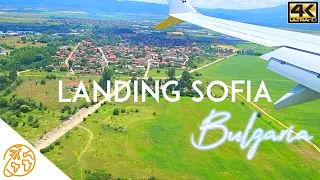 Landing Sofia Airport Bulgaria SOF