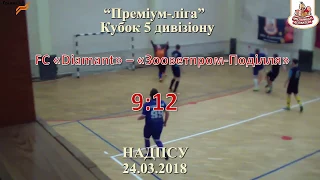 FC «Diamant» – «Зооветпром Поділля» - 9:12, Кубок 5 дивізіону