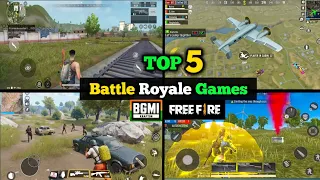 Top 5 Battle Royale games like free fire and pubg | Download games like free fire and pubg offline