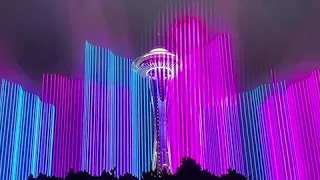 Highlights of Seattle’s New Year’s 2021 - A digital light show