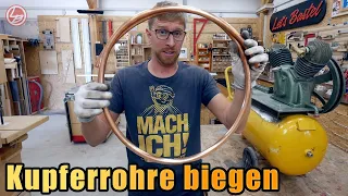 Kupferrohre biegen (diverse Methoden) | Kompressor selber bauen | Lets Bastel