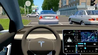 City Car Driving - Tesla Model 3 - Normal Driving