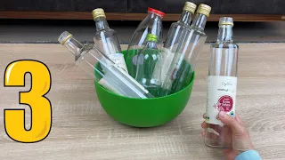 Look What I Did With Glass Bottles! 3 Recycling Ideas.