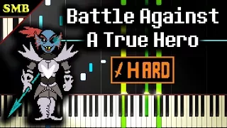 UNDERTALE - BATTLE AGAINST A TRUE HERO - Piano Tutorial