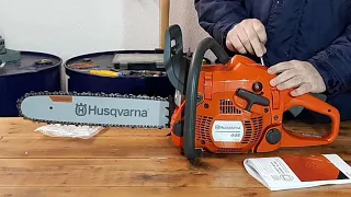 Chainsaw Husqvarna 445 II , Model 2020 , Unboxing , Build , Video Tour