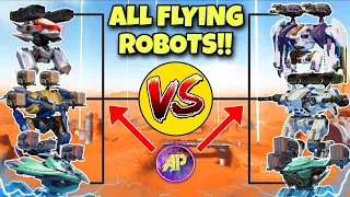 🔥 ALL FLYING ROBOTS ALL OUT DAMAGE TOURNAMENT! || WAR ROBOTS WR COMPARISON ||