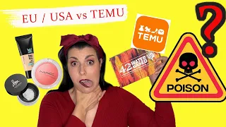 MEGHALSZ A  TEMU SMINKEKTŐL?! | Összetevő elemzés - TEMU vs. EU / USA smink *