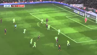 Iniesta, Cesc Fabregas & Montoya Beautifull Tiki Taka vs Getafe   Barcelona vs Getafe   08 01 2014