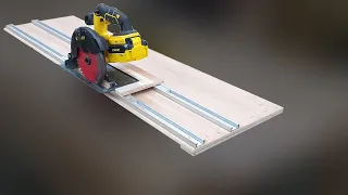 Circular Saw Slide Guide (Ttrack use) Track Saw homemade (T-Track)