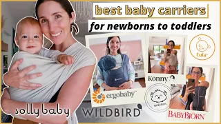 BEST BABY CARRIERS FOR NEWBORNS TO TODDLERS for breastfeeding moms | REVIEW Ergobaby, Solly Baby,