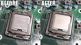 CPU Thermal Paste Cleaning | Intel Core 2 Quad Q8300