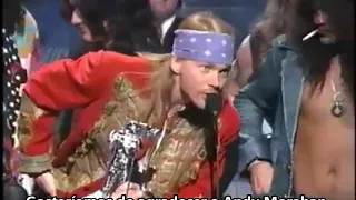 (LEG) Guns N' Roses recebendo ‘Michael Jackson Video Vanguard Award’ 1992