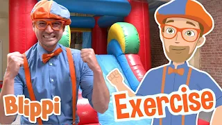 Blippi Exercises At Amy's Playground! | Learn about Exercising | Educational Videos for Toddlers