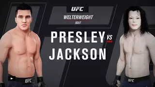 Elvis Presley vs. Michael Jackson (EA Sports UFC 3) - CPU vs. CPU - Crazy UFC 👊🤪