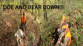 DOE AND BEAR DOWN!!!/ Bear Muzzleloader Season PA!