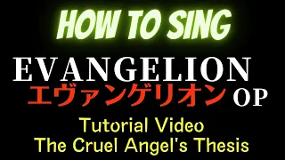 【Tutorial】Neon Genesis Evangelion, The Cruel Angel's Thesis, Japanese song, anime, Romanized lyrics