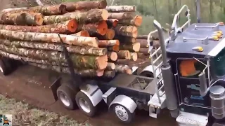 Extreme Trucker !! Best Logging Truck Drivers Skill With Dangerous Extreme Roads