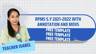 RPMS SY 2021-2022 | WITH ANNOTATION & MOVS | FREE TEMPLATE