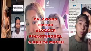 DALAWANG TIKTOK VLOGGER PINAGTANGGOL SI RABIYA MATEO KAY JAM MAGNO