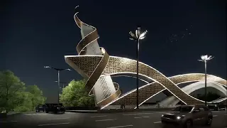 Mashrabiya Bridge Design in Tajikistan, Dushanbe