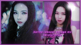 karina (aespa) savage mv twixtor clips for editing