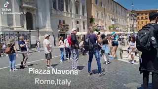 Sunday Walk near Piazza Navona l Rome, Italy