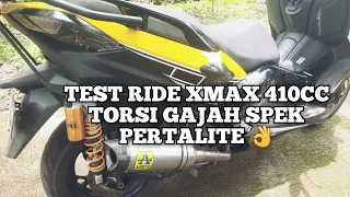 Test ride Xmax 410cc torsi gajahh spek pertalite sahabat pertamina👌 🤣#xmax #xmax250